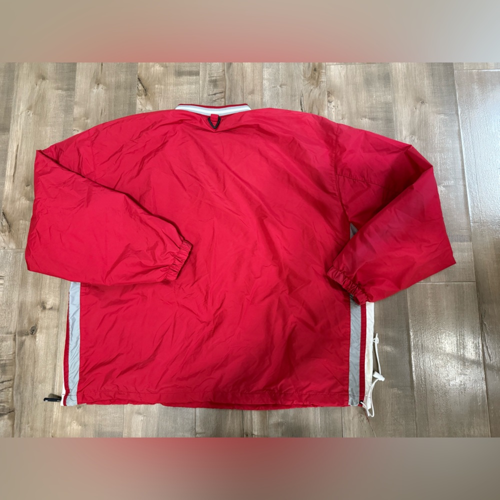Vintage Ohio State Holloway Pullover Windbreaker Red XL Nylon Lined Embroidered - Picture 9 of 13